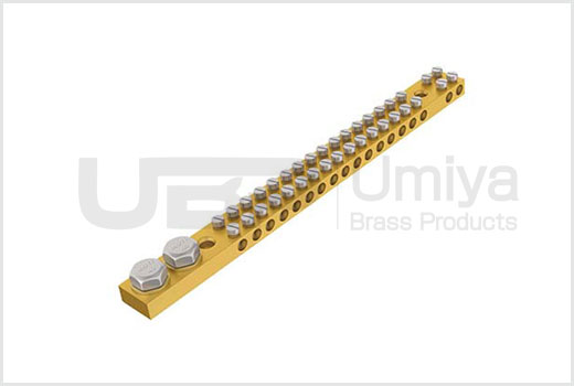 Brass Neutral Links 18 Way 2 Side