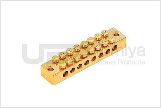 Brass Neutral Links 8 Way 2 Side